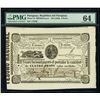 Image 1 : PARAGUAY, República del Paraguay, 4 pesos, no date (1862), serial 113160, PMG Choice UNC 64.