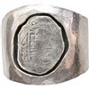 Image 1 : MEXICO, Mexico City, cob 8 reales, 1639 P, ex-Concepción (1641), mounted shield-side out in large st