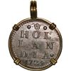 Image 1 : NETHERLANDS (United), Holland, 2 stuivers, 1724, ex-Akerendam (1725), mounted in 14K gold pendant wi