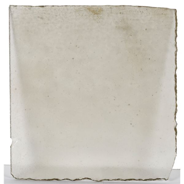 Square pane of clear glass, ex-Guadalupe and Tolosa (1724).