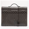 Image 2 : Goyard Black Goyardine Coated Canvas Chypre Deux Soufflets Briefcase Bag