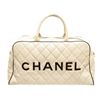 Image 3 : Chanel White Quilted Bowling Bag