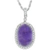Image 1 : 15.97 ctw Amethyst and 0.61 ctw Sapphire Pendant/Necklace