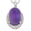 Image 4 : 15.97 ctw Amethyst and 0.61 ctw Sapphire Pendant/Necklace