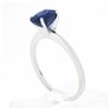 Image 9 : 14k White Gold GIA 1.53 ctw Burma NO HEAT Oval Blue Sapphire Solitaire Petite Ri