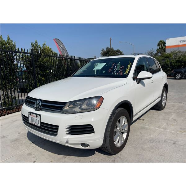 VOLK TOUAREG 2013 APPT/DUP-T SMOG