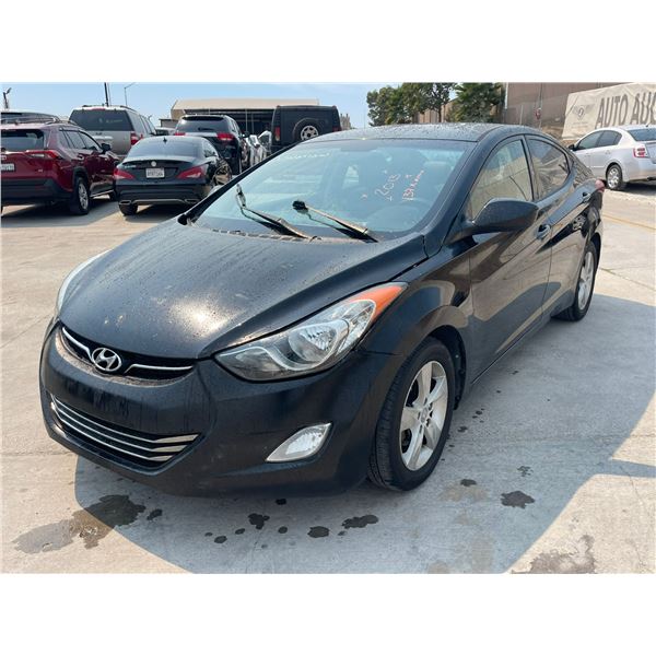 HYUN ELANTRA 2013 SALV-CERT- DON