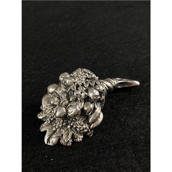 Vintage Silver Cornucopia Hallmarked Minature Figurine Sterling Silver Horn