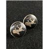 Image 1 : Vintage Siam Sterling Screwback Earrings