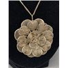 Image 2 : Fabulous 800 Silver Filigree 1950's Necklace From India