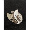 Image 2 : Nice Pair of Sterling & White Enamel Siam Earrings