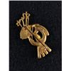 Image 2 : Gorgeous Bag Pipe Rhinestone Brooch 2.5" T