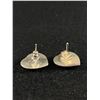 Image 2 : A Good Heavy Pair of Sterling Silver heart Earrings