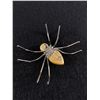 Image 2 : Antique Spider Brooch /Pin with Handpainted Body with Face and Metal Legs. 25" W