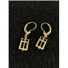 Image 1 : German K& L Art Deco Earrings. Marked 14 ct R.S.