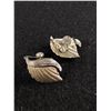 Image 2 : Nice Pair of Bomd Boyd 1950's 2 Tone Sterling Earrings