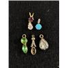 Image 1 : Lot of 5 Small Vintage Pendants. Some Sterling