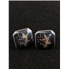 Image 1 : Pair of Vintage Siam Sterling Silver Cufflinks Original