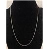 Image 1 : 18" 10KT White Gold Dainty Twist Chain Necklace It Is Marked LGL 10KT, Tested