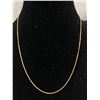 Image 1 : 16" 14KT Yellow Gold Curb Link Chain Necklace It Is Marked CK 14K, Tested