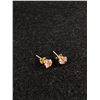 Image 2 : 10K Yellow Gold Amethyst Stud Earrings With 10k Backs Apprx 5mm - Tested