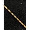 Image 2 : Vintage 1/20 14 KT GF Classic Rope Chain 7.25" Bracelet
