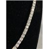 Image 2 : 18" Round Cut Cubic Zirconia Women's Tennis Necklace Beautiful Sparkle - Prong Set - High Quality -S