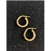 Image 1 : Good Pair of 10k Gold Italian Hoop Earrings