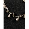 Image 2 : Vintage Sterling Silver Dangling Bracelet With 925 Dangle Beads 7.25" - Tested