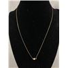 Image 1 : Very Pretty 10k Gold & Single Pearl Necklace