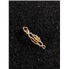 Image 2 : Very Nice 10k Gold & Sand Pearl Drop Pendant Circa 1920