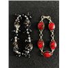 Image 2 : Collection of 7 Miscellaneous Glass & Crystal Beads In Different Shapes & Forms Bracelets