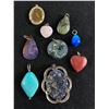 Image 2 : Collection of Genuine Gem Stones Pendants, Some Unique
