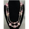 Image 1 : Vintage Double Strand Venetian Glass Beads Necklace
