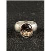 Image 1 : Solid 925 Sterling Silver with Smoky Topaz Stone Ring
