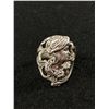 Image 1 : Beautiful 925 Sterling Silver Art Nouveau Style Cameo Ring
