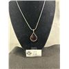 Image 2 : Solid Sterling Silver ( tested) with Black Onyx Stone Pendant & 925 Sterling Silver Chain Necklace