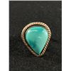 Image 1 : American Native Sterling Silver ( tested) with Turquoise Stone Ring