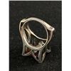 Image 2 : Vintage Sterling Silver Art Nouveau Design with 4 Genuine Amber Stones Ring
