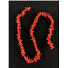 Image 1 : Natural Dark Red Colour Branch Coral Strand To Make Into a Necklace