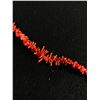 Image 2 : Natural Dark Red Colour Branch Coral Strand To Make Into a Necklace