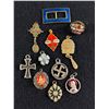Image 1 : Collection of Antique Pendants Some Enamel