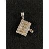 Image 1 : Vintage 925 Sterling Silver Hinged Bible Pendant with Sterling Silver Pages