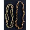 Image 1 : 1 Extra Length & 1 Double Strand Twisted Natural Jasper Stones Necklaces