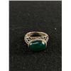 Image 1 : Solid 925 Sterling Silver with Green Onyx Stone Ring