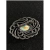 Image 2 : Vintage or Antique Sterling Silver with Turquoise with Turquoise Stone Brooch