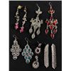 Image 2 : Large Collection of Vintage Rhinestones Earrings