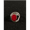 Image 1 : Mexican 925 Sterling Silver ( Tested) With Red Coral Stone Ring
