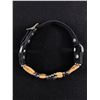 Image 1 : Vitnage Native American Bone Beads, Silver Beads and Leather Necklace