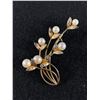 Image 1 : Sterling Silver Birks Genuine Pearl Brooch